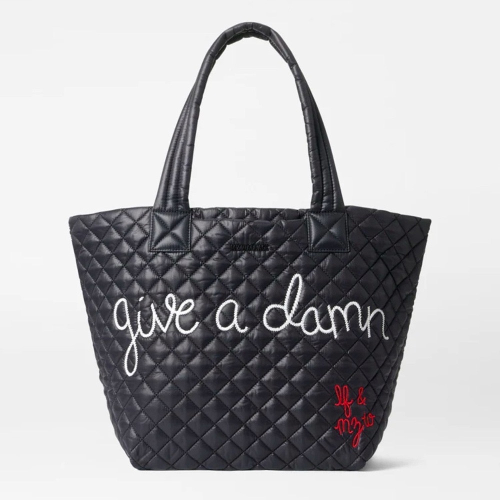 MZ Wallace x Lingua Franca “Give a Damn” Medium Metro Tote Deluxe